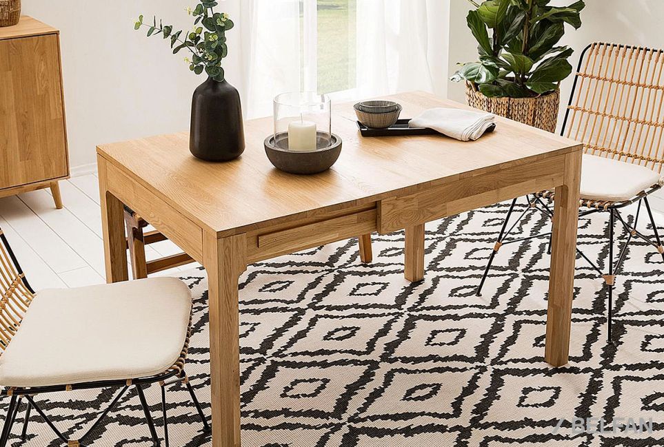 Стол обеденный "Норд" (раскладной) массив дуба 5