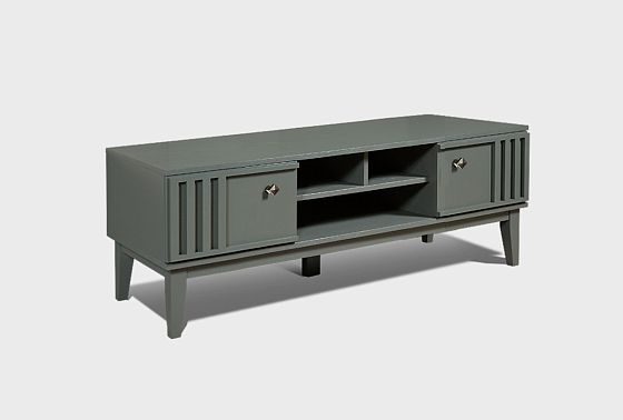 Тумба под ТВ "Чикаго" 170 массив и шпон дуба 6