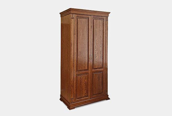 Шкаф для одежды 2-х дв. "Верди Люкс 2/2" массив и шпон дуба 3