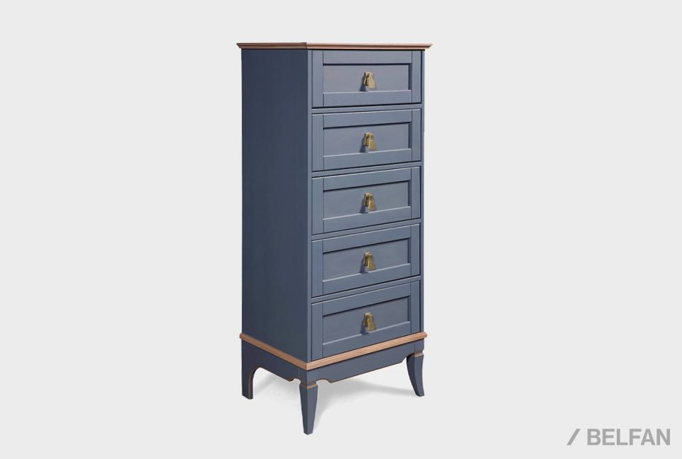 Комод "Стюарт" (высокий) массив и шпон дуба 1