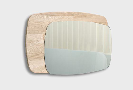 Зеркало настенное "Монблан" массив дуба 6