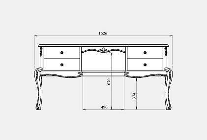Стол туалетный "Флерон"