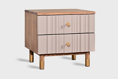 Тумба прикроватная "Меридиан"; *А-017.03; к-торфяной дуб, ф-нирвана