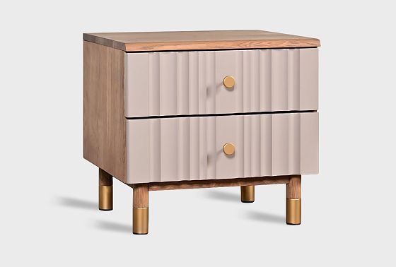 Тумба прикроватная "Меридиан" массив дуба, МДФ 10