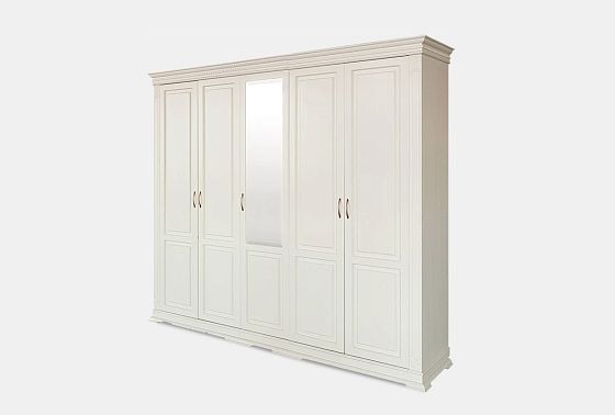 Шкаф 5-ти дверный "Верди Люкс" массив и шпон дуба 3