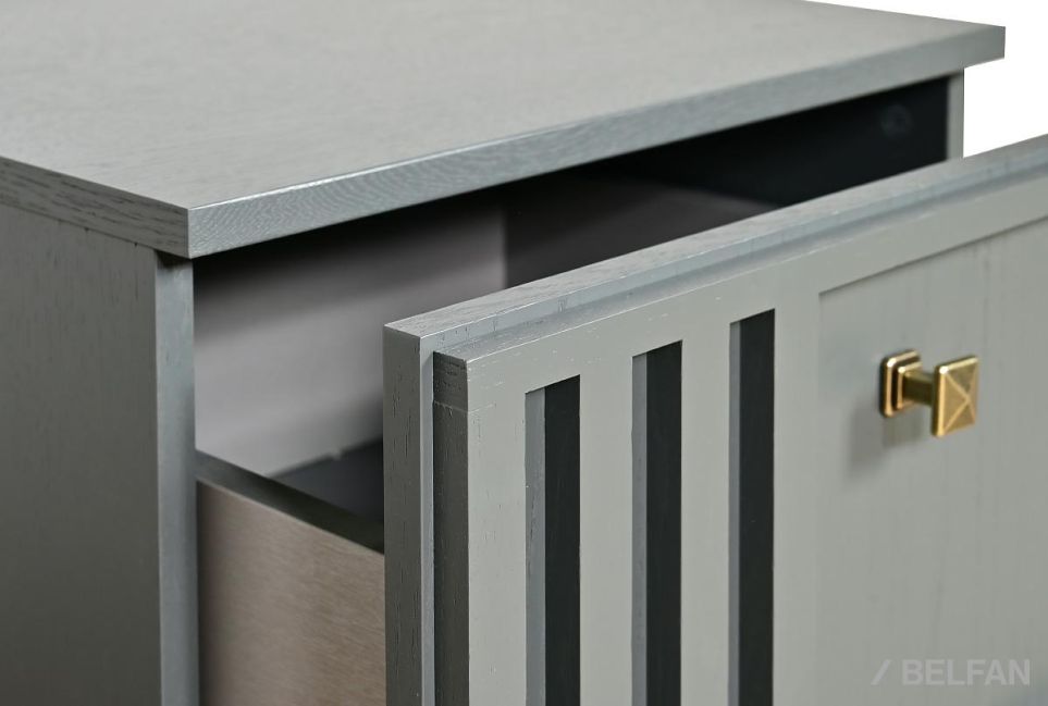 Тумба прикроватная "Чикаго" (левая) массив и шпон дуба 8