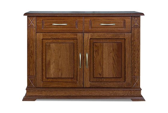 Тумба 2-х дверная "Верди Люкс 2" массив и шпон дуба 4