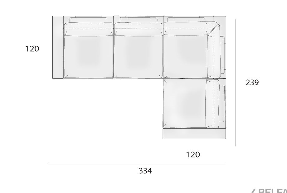 "Лофт" диван угловой 4