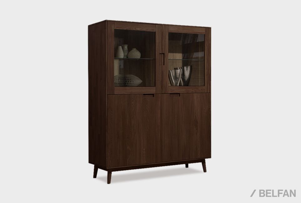 Тумба 2-х секционная "Ирвинг" (высокая) массив дуба 1