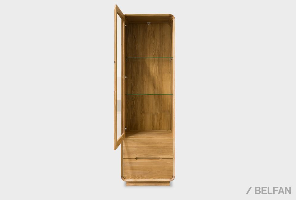 Витрина 1-но дверная "Монблан" (левая) массив дуба 3