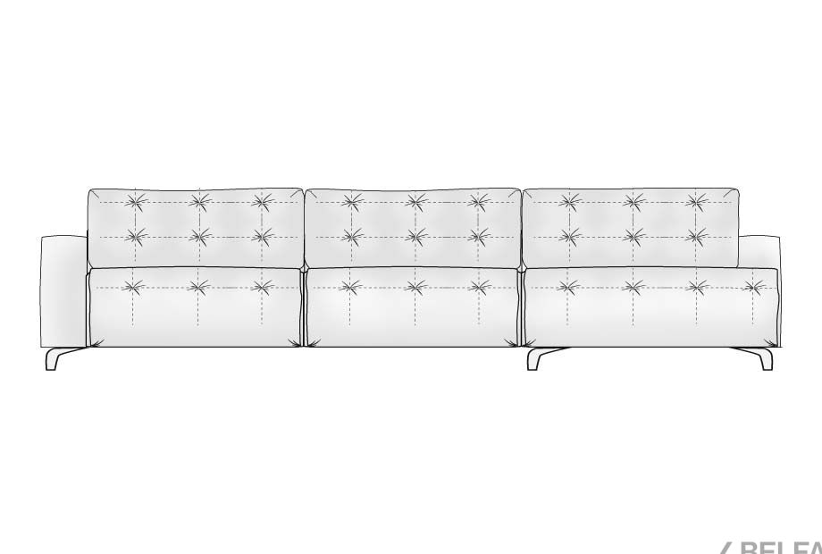 "Грей" диван с оттоманкой 5