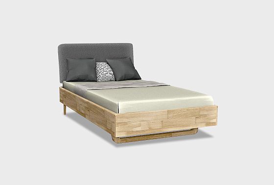 Кровать "Уоллстрит" (мягкое изголовье) массив дуба 3