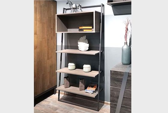 Стеллаж "Арт" 445 массив дуба, металл 6