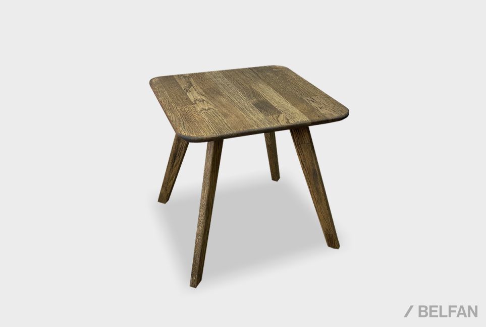 Стол журнальный "Арт" квадратный 261 массив дуба 1
