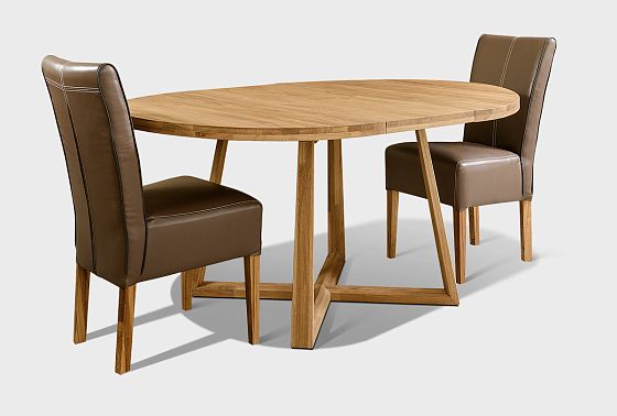 Стол обеденный "Мидгард" (раскладной) массив дуба 7