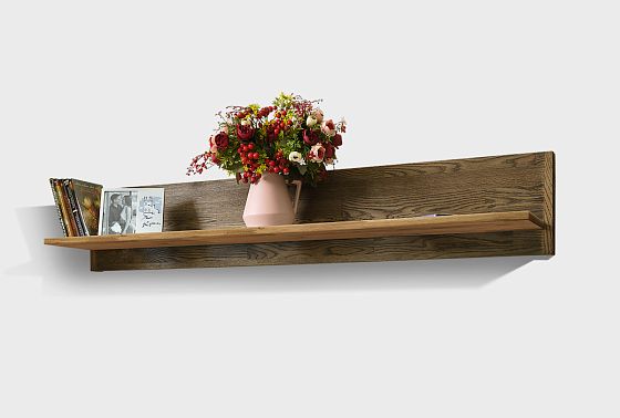 Полка навесная "Ирвинг Дизайн" массив дуба 7
