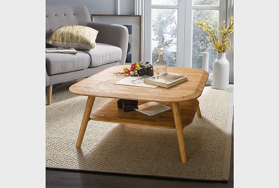 Стол журнальный "Арт" массив дуба 7