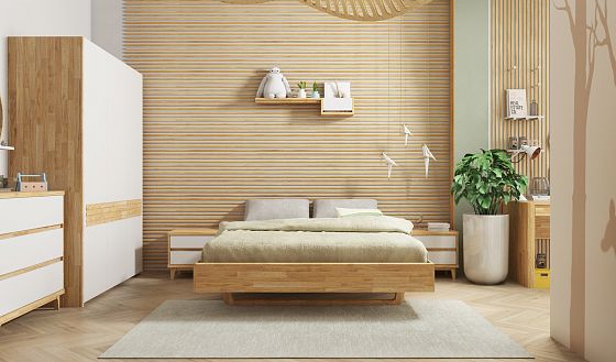 Кровать "Уоллстрит" (без изголовья) массив дуба 3