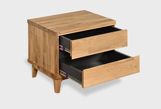 Тумба прикроватная "Уоллстрит" массив дуба, МДФ 9