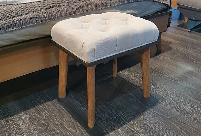 Банкетка "Элва"; *ВМФ-1582; бейц-масло, графит; Verona 04 Cream