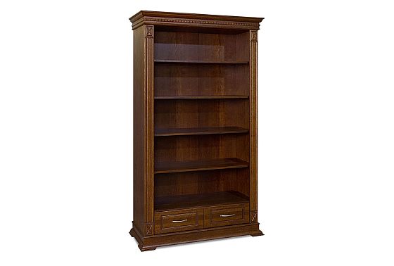 Стеллаж "Верди Люкс 2" массив и шпон дуба 3