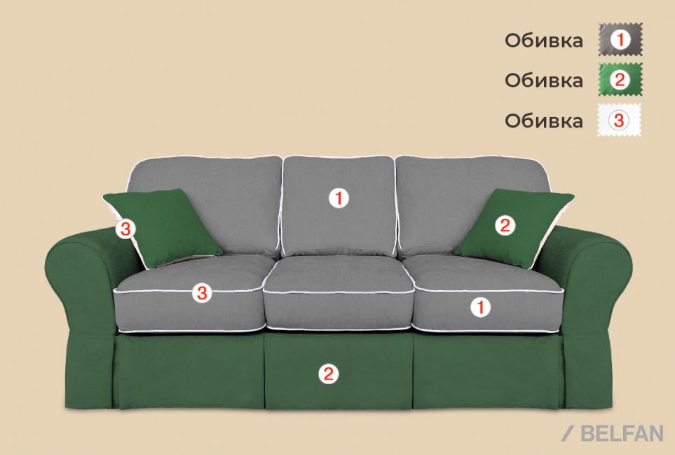 "Рафаэль" диван 4-х местный угловой 2