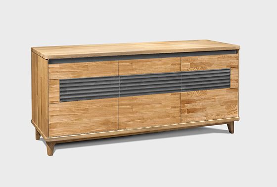 Тумба "Уоллстрит" 3 массив дуба, МДФ 13