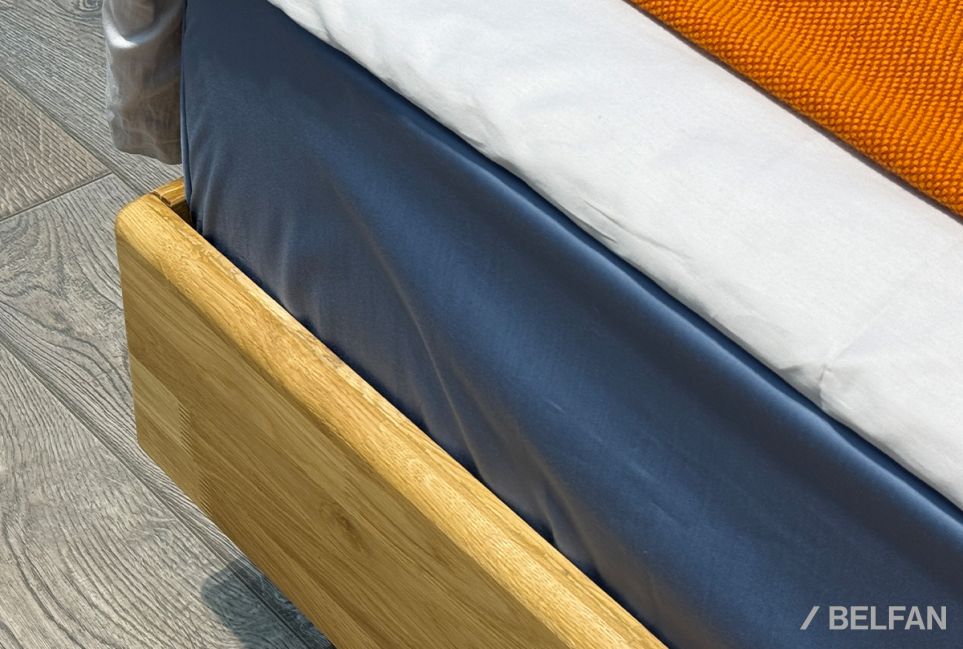 Кровать "Уоллстрит" (мягкое изголовье высокое) массив дуба 6