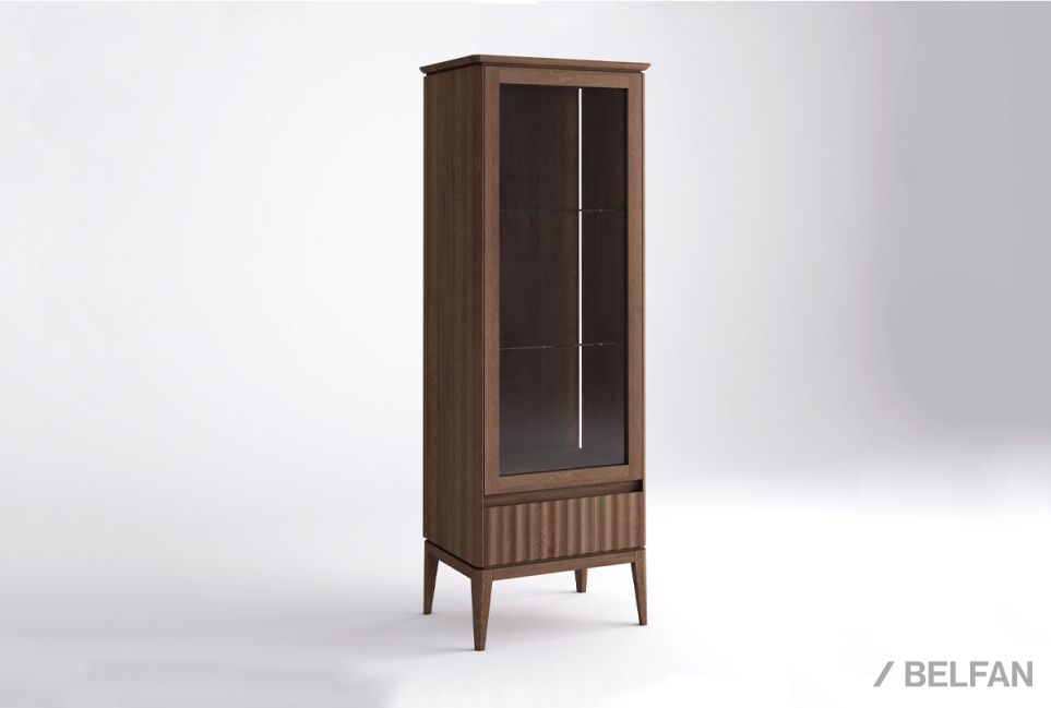 Витрина 1-но дверная "Патриция" (левая) массив дуба 1