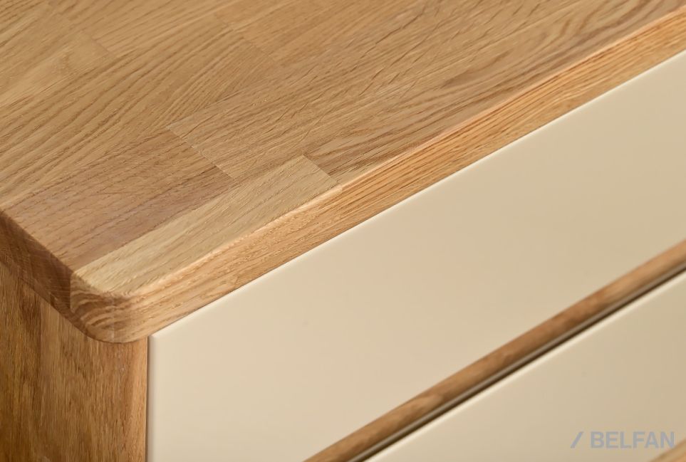 Тумба прикроватная "Уоллстрит" массив дуба, МДФ 4