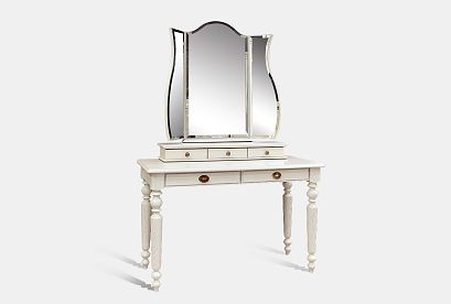 Стол туалетный "Лика"; *ММ-137-06; белая эмаль