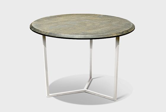 Стол журнальный "Арт" круглый 60 массив дуба, металл 6