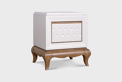 Тумба прикроватная "Армония"; *ММ-434-03-22; айвори + классик