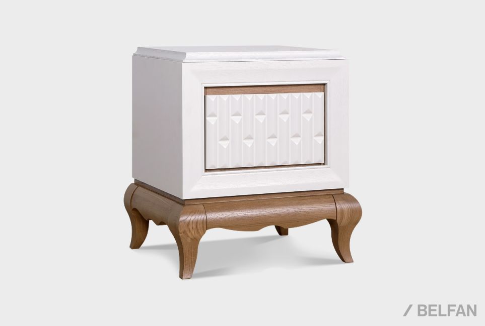 Тумба прикроватная "Армония" массив и шпон дуба 2