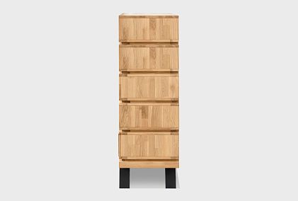 Комод высокий "Этна" с декором (фигурный)