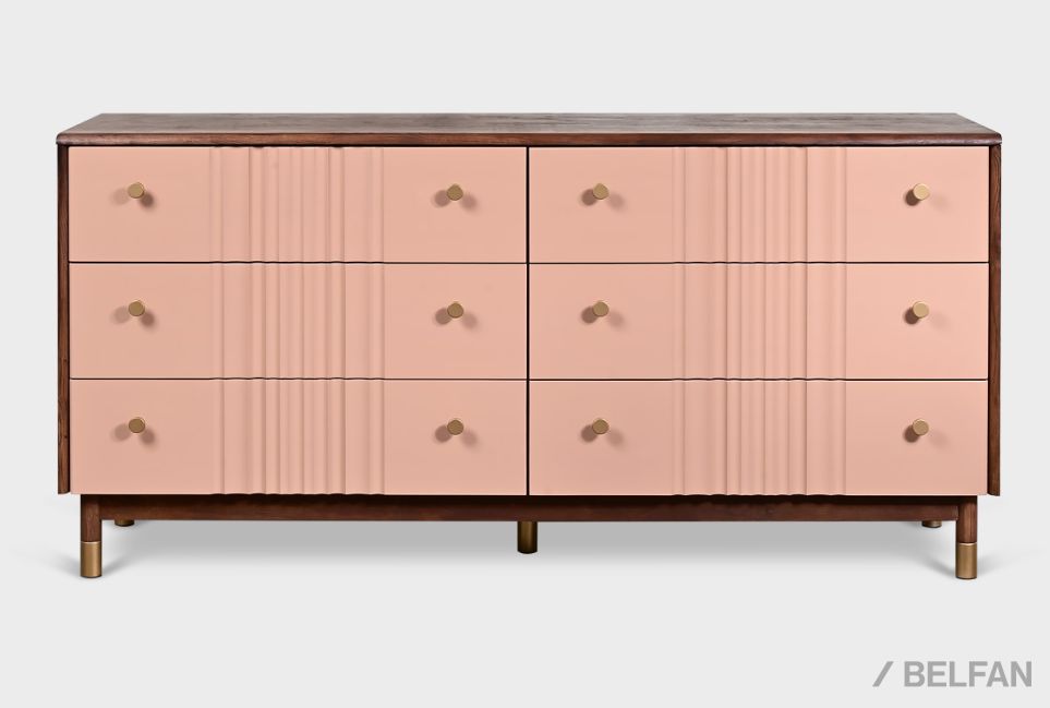 Комод "Меридиан" 6 массив дуба, МДФ 3