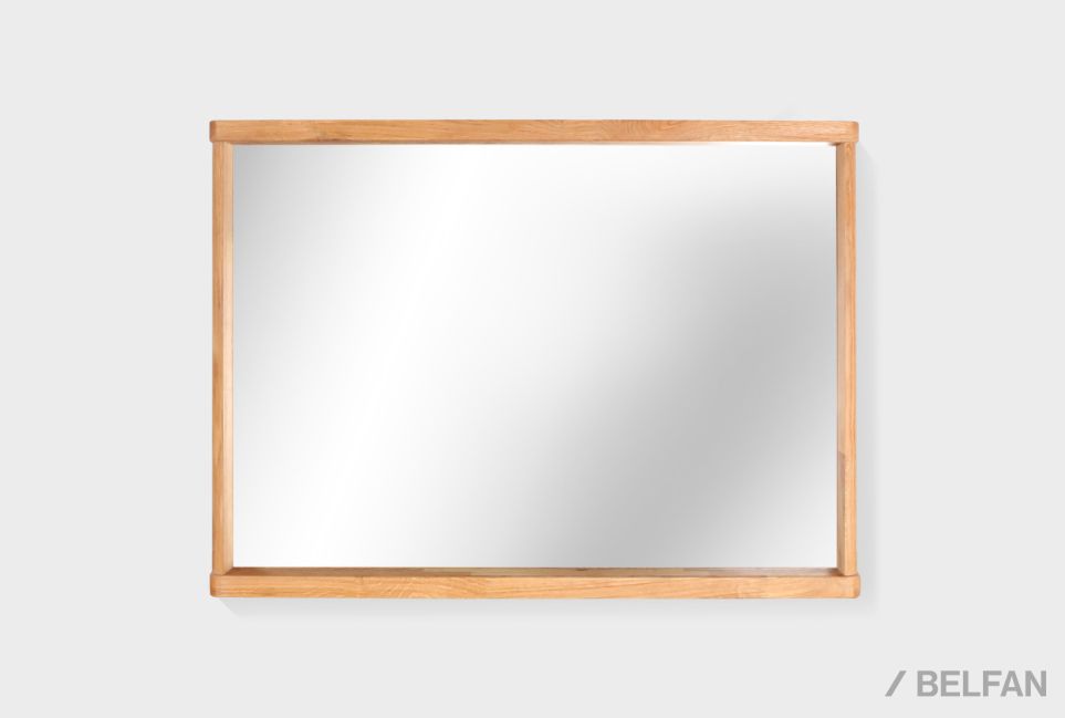 Зеркало настенное "Уоллстрит" (прямоугольное) массив дуба 1
