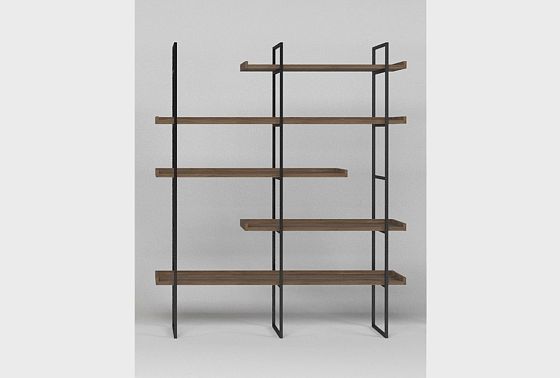 Стеллаж "Арт" 453 массив дуба, металл 10