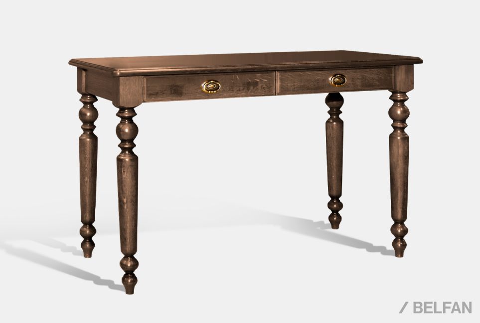 Стол туалетный "Лика" без надстройки массив и шпон дуба 1