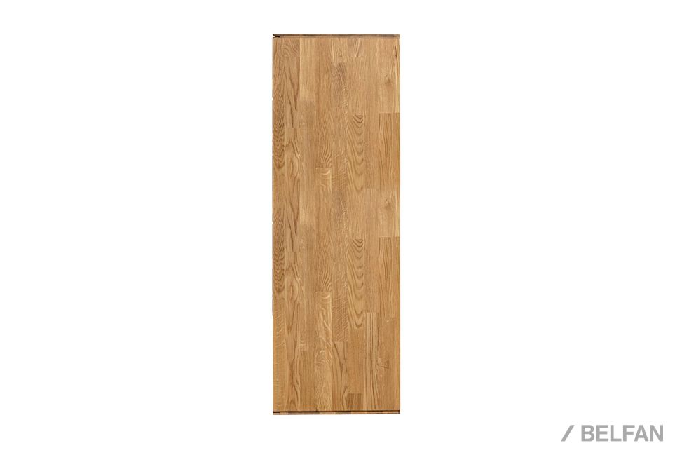 Шкаф навесной со стеклом "Гринвуд" (правый) массив дуба 7