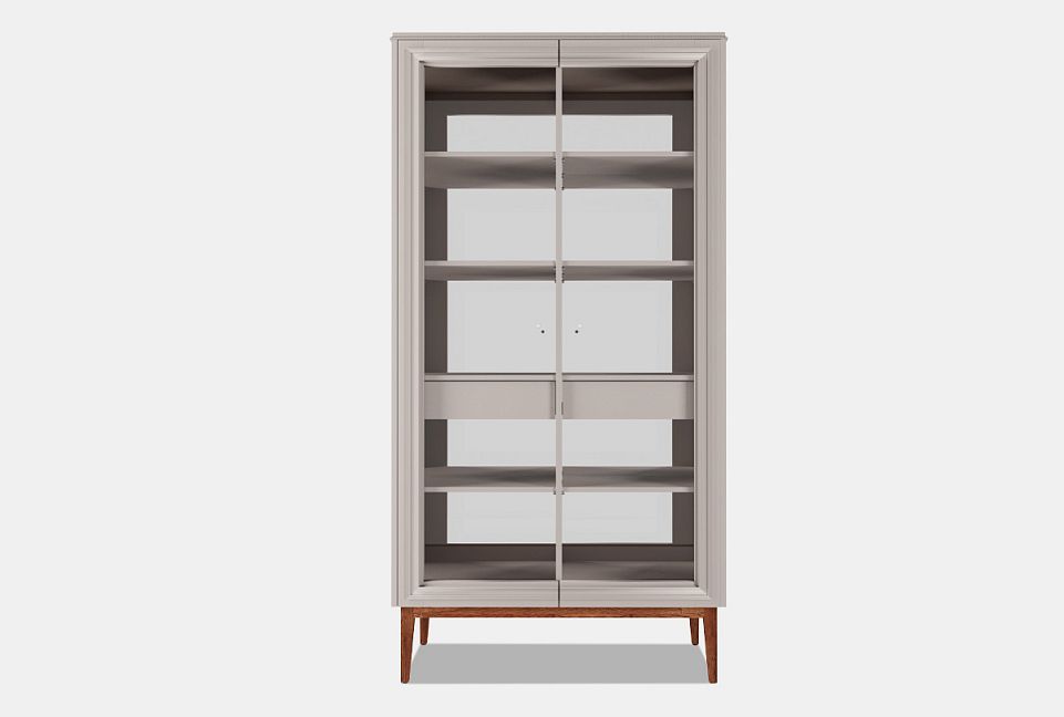 Витрина 2-х дв. "Сакраменто"; сумеречный, орех