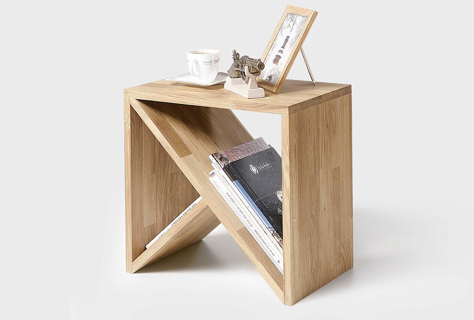 Стол прикроватный "Арт" Д; графит