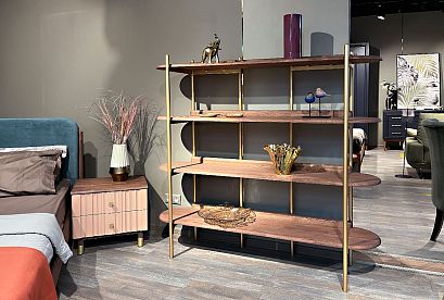 Стеллаж "Меридиан" 4; *А-017.504; к-шоколадный дуб