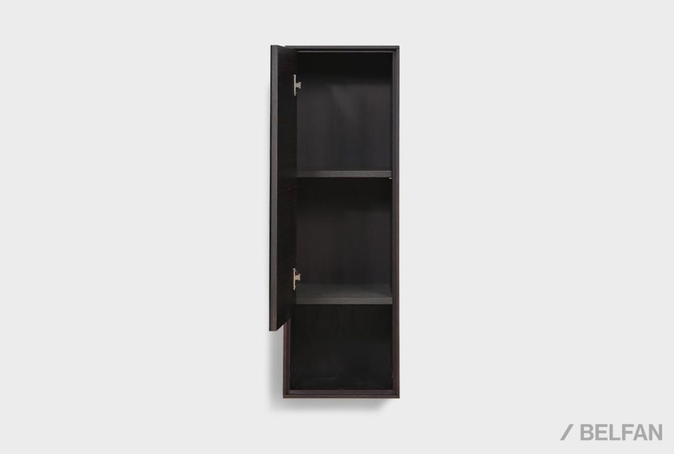 Шкаф настенный с зеркалом "Монреаль" (левый) шпон дуба, МДФ 7