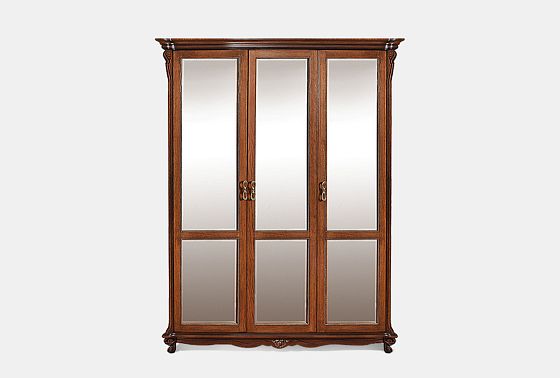 Шкаф 3-х дв. "Алези" массив и шпон дуба 2