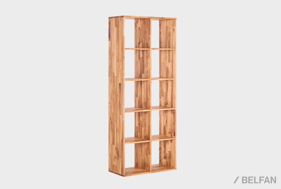 Стеллаж открытый "Арт" 10 массив дуба 4