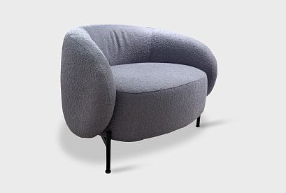 "Ливерпуль" кресло; нераскл.; 12; металл черный; Noble 981 (гр.3/СМ)