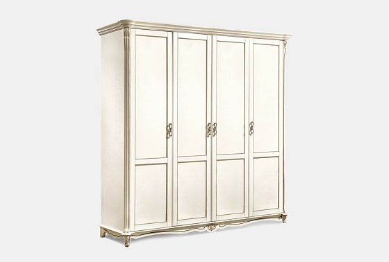 Шкаф 4-х дв. "Алези", без зеркала массив и шпон дуба 3