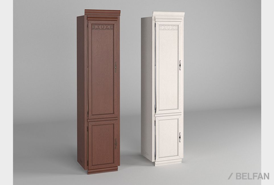 Шкаф 1-но дверный "Тэфи" (правый) массив и шпон дуба 2