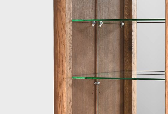 Витрина 1-но дверная "Бергамо" (левая) массив дуба 9